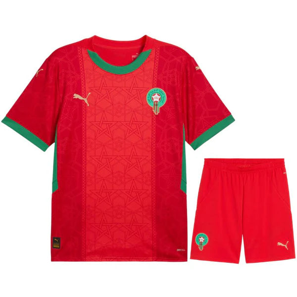 2 maillot maroc pour enfant avec short